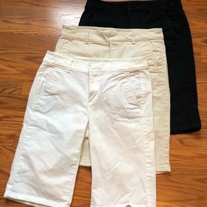 3 pairs Loft Bermuda Shorts